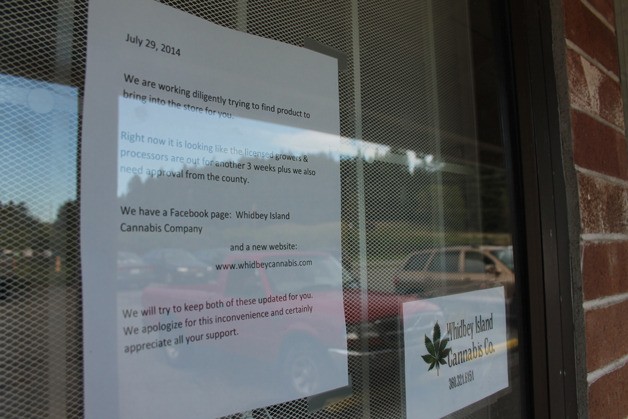 The Whidbey Island Cannabis Company in Bayview is waiting on permits from Island County and complying with county code before it can open