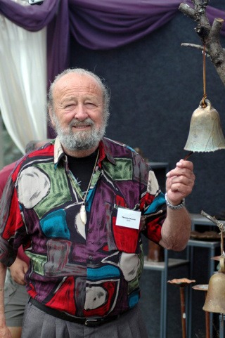 Ted Basrak stands outside the Whidbey Art Gallery in Langley where he spent the past 16 years showing his paintings.