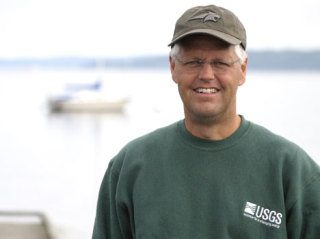 Research scientist David Krabbenhoft is part of the United States Geological Survey team that began testing mercury levels in Holmes Harbor this week.