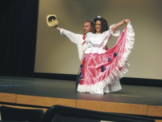 Claudia Morales and Guillo Rodriguez demonstrate the  traditional dances of Colombia at the 2006 event.