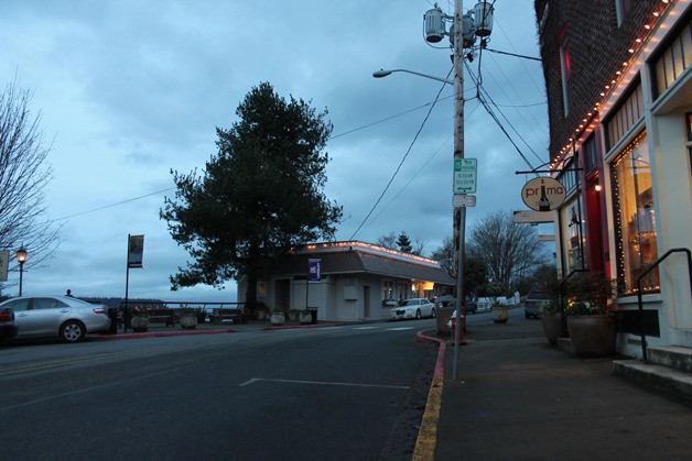 First Street was a little sleepy in the early evening Monday