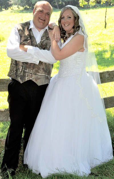 Culley James Lehman and Amy Jo Berto married at her grandparents’ farm in August.