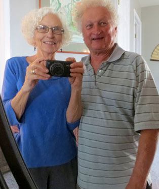 Dan and Berdene Saul pose for a photograph. The Sauls are celebrating their 55th wedding anniversary.