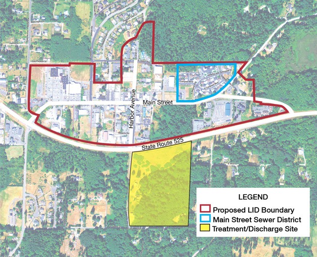 The Freeland Water and Sewer District is looking to buy a 24-acre property to house a proposed sewer treatment plant. Commissioners approved a study of the site Monday.