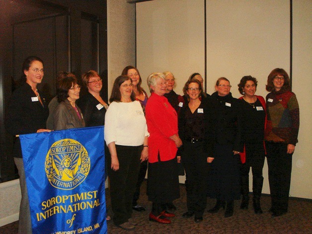 Awardees and presenters at the Grants and Awards Dinner of Soroptimists of South Whidbey Island included (not pictured in order) are Doris Newkirk