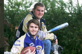 South Whidbey High School buddies and three-season athletes Nick Tenuta