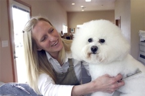 Simon gets his hair cut on a regular basis at Hairy Barkers. Stylist Melissa Inches and Simon have become great friends in recent months.