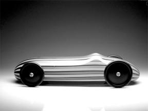 Richard Marquis' "Land Speed Vehicle" - made of blown glass