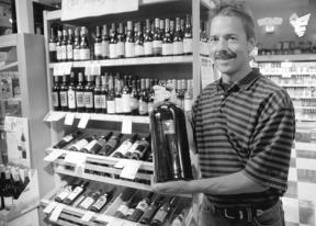 Star Store owner Gene Felton is putting some fun into this year's Whidbey Island Center for the Arts auction. He has donated some of the wine from his wine cellar for the high bidder with a taste for the fruit of the vine.