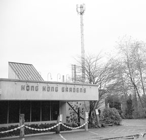 Two cellular phone towers at Hong Kong Gardens in Clinton route much of the waterside cell traffic at the south end of Whidbey Island. But between Clinton and Greenbank