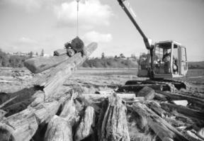 Using a boom tractor