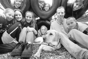 Play time is the best time for Hometown Hero Jon Gabelein and his dog