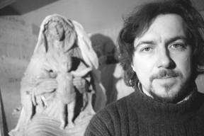 Russian-born sculptor Alexei Kazantsev is working on a monumental marble recreation of the Holy Family in his Maxwelton backyard. Once finished