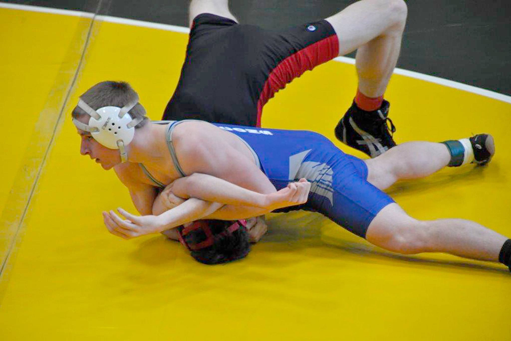 Melissa Newman photo                                South Whidbey senior Jack Nielsen is seeded second at 152 pounds in the class 1A District 1 tournament at Mount Baker High School.