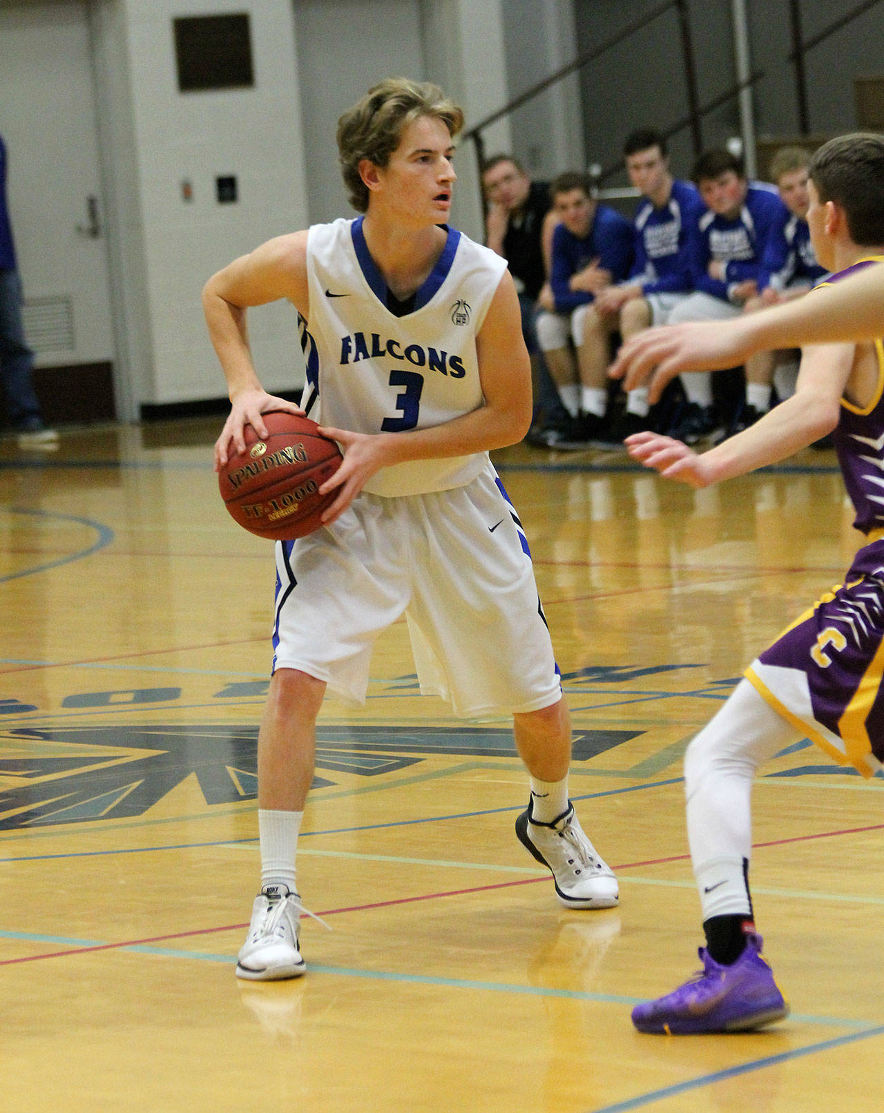 South Whidbey’s Kody Newman was named to the AP all-state first team in basketball. (Photo by Jim Waller/South Whidbey Record)