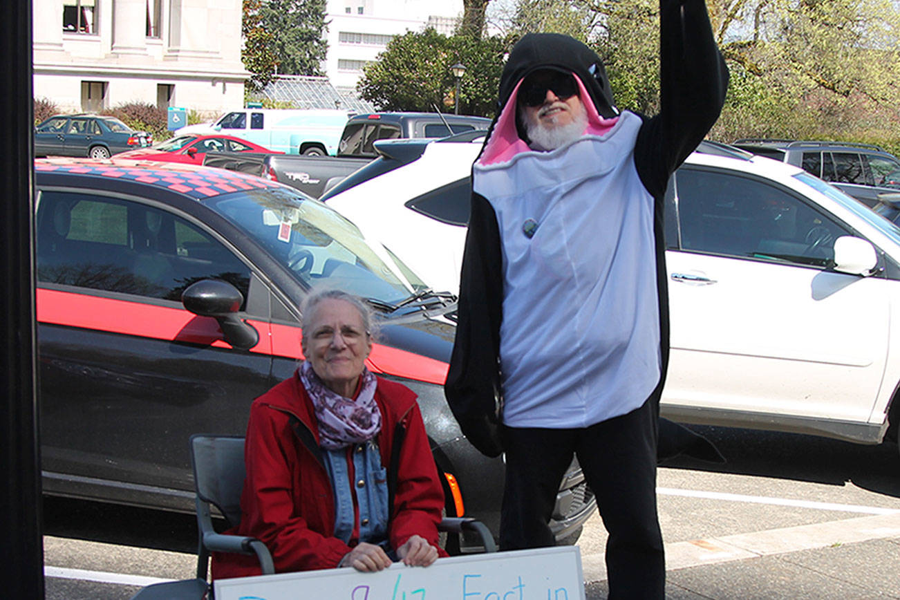 Woman on a 17- day hunger strike to save the Southern Resident Orcas