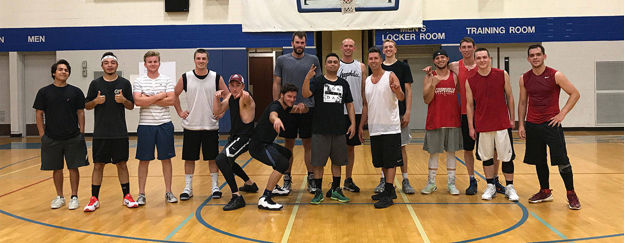 Participants pose for a photo at a recent 3-on-3 tournament. (Submitted photo)