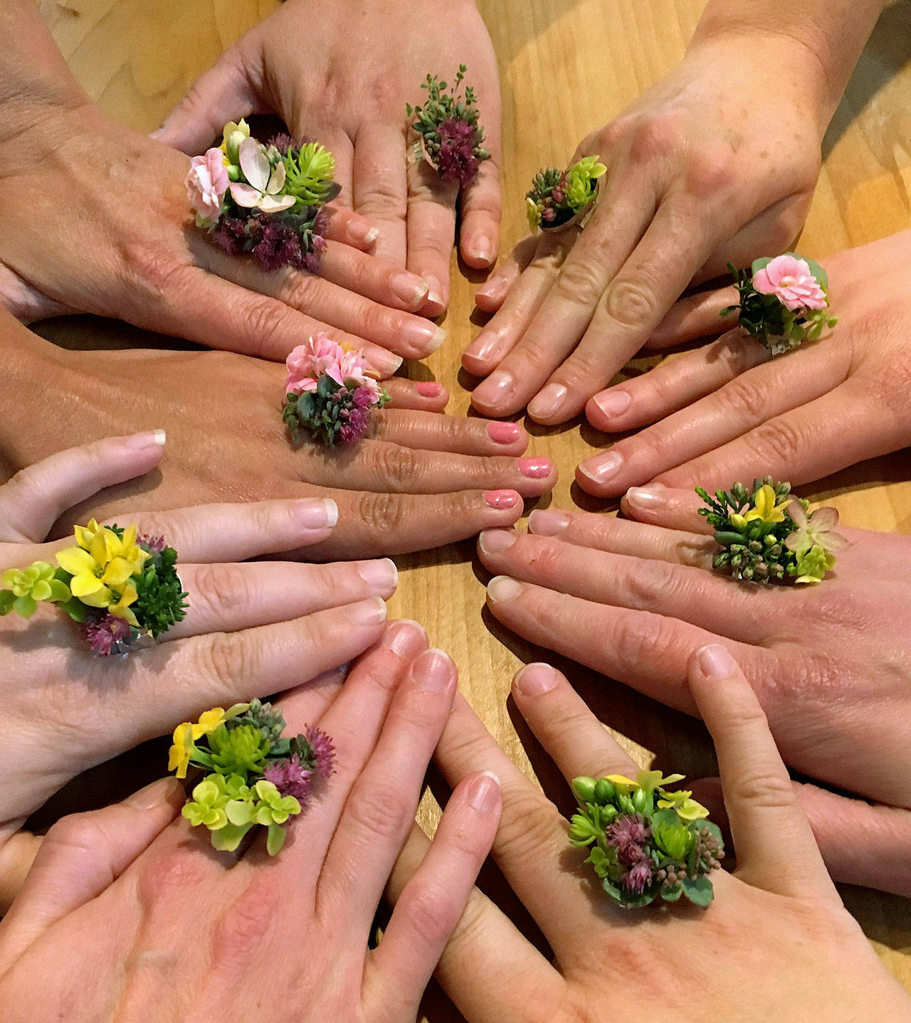 Photo provided                                Bracelets, necklaces, barrettes and rings are just some of the different types of jewelry that can be made with botanical materials.