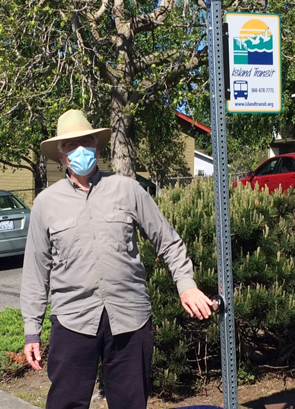 Stinger Anderson stopped riding the bus when his office closed under the Governor’s Stay Home, Stay Healthy order. He’s returned to riding the bus again, but now wears a face mask and practices social distancing.