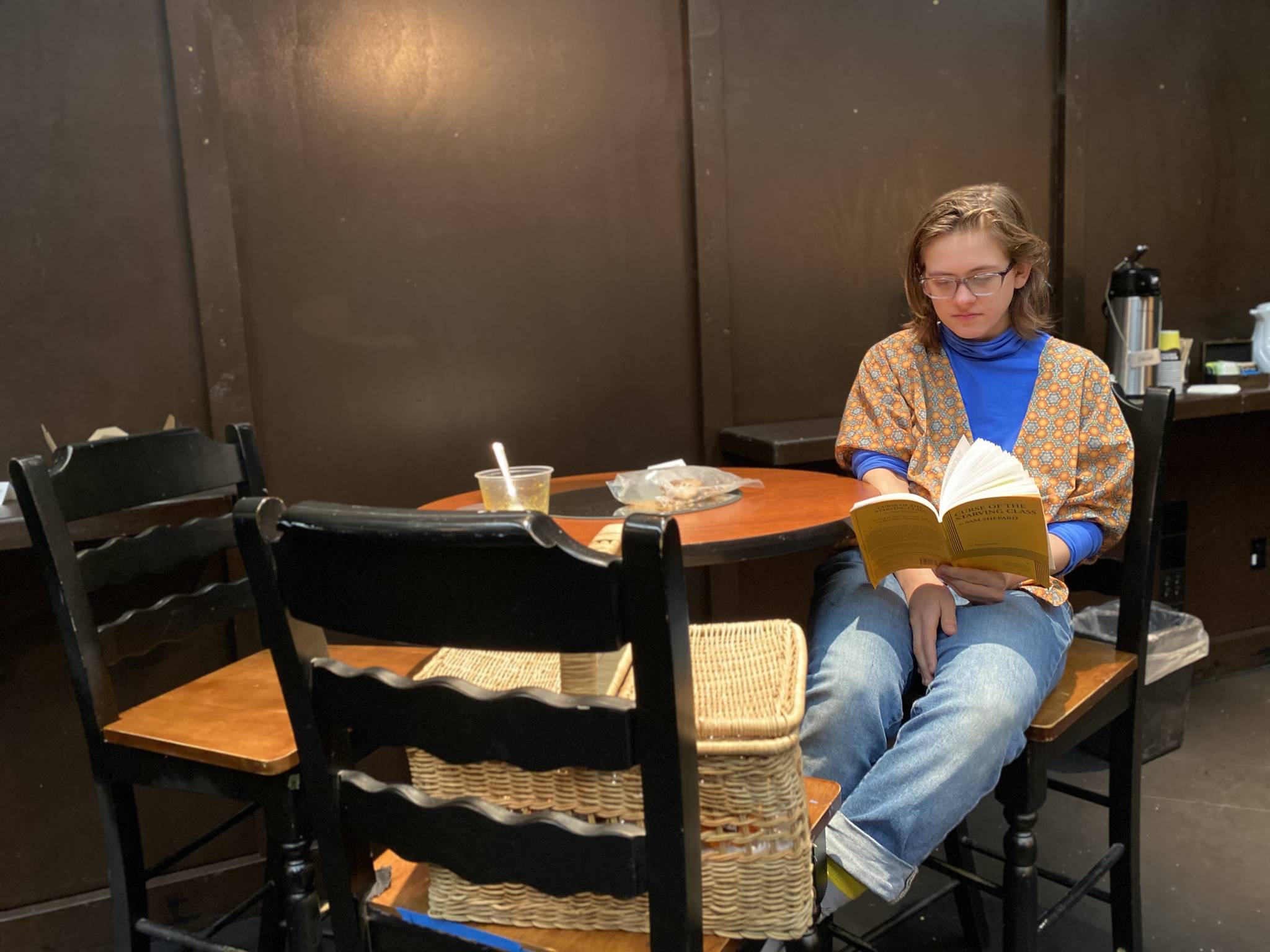 Photo provided
Molly Quade reads through the script of “Curse of the Starving Class.”