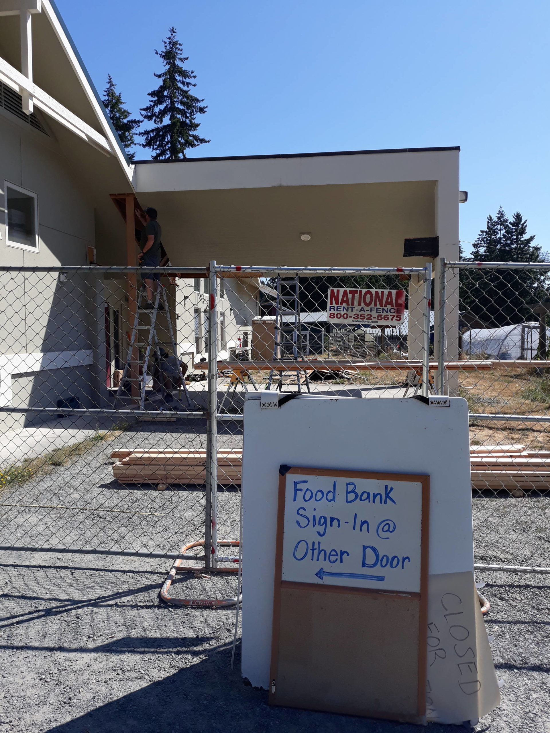 Construction is now ongoing at Good Cheer Food Bank. (Photo by Carol Squire/Good Cheer)