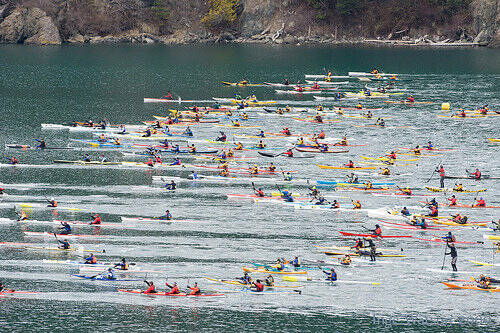 Photo provided
Boaters line up at the beginning of the 2009 Deception Pass Dash.