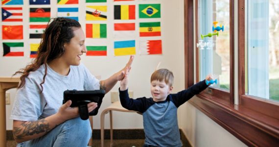 Photo provided
Therapists at BlueSprig work one-on-one with children to help improve their communication and behavior skills.