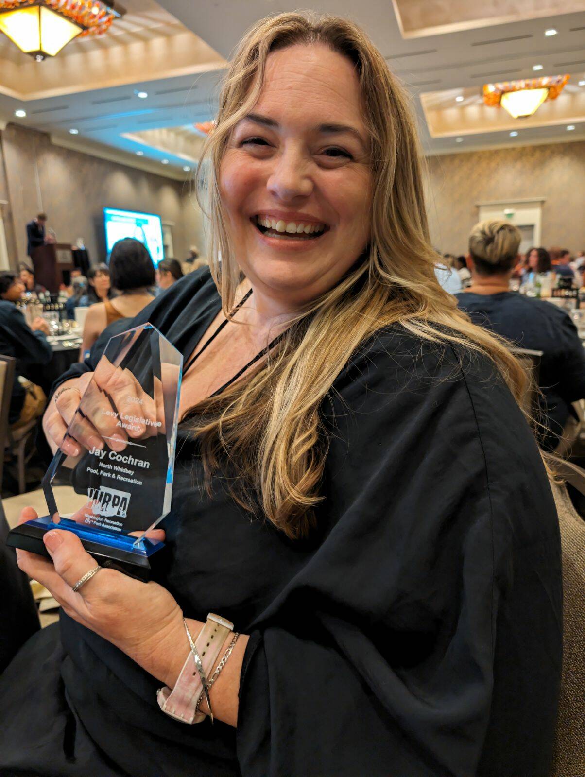 Photo provided
North Whidbey Pool, Park and Recreation District Executive Director Jay Cochran recieved the Levy Legislative Award at their 76th annual WRPA conference in May.