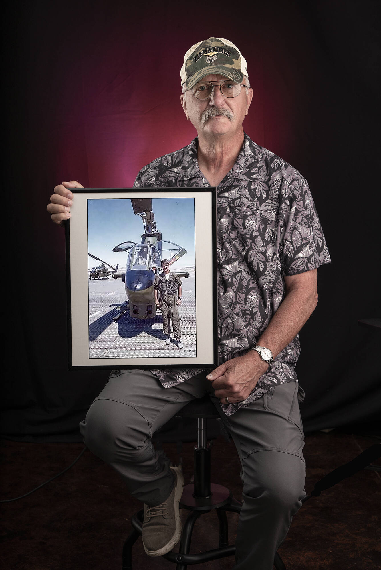 Bob Gabelein served in the Vietnam War as a helicopter door gunner in 1975, during the evacuations of Phnom Penh and Saigon. (Photo by Mike Holtby)