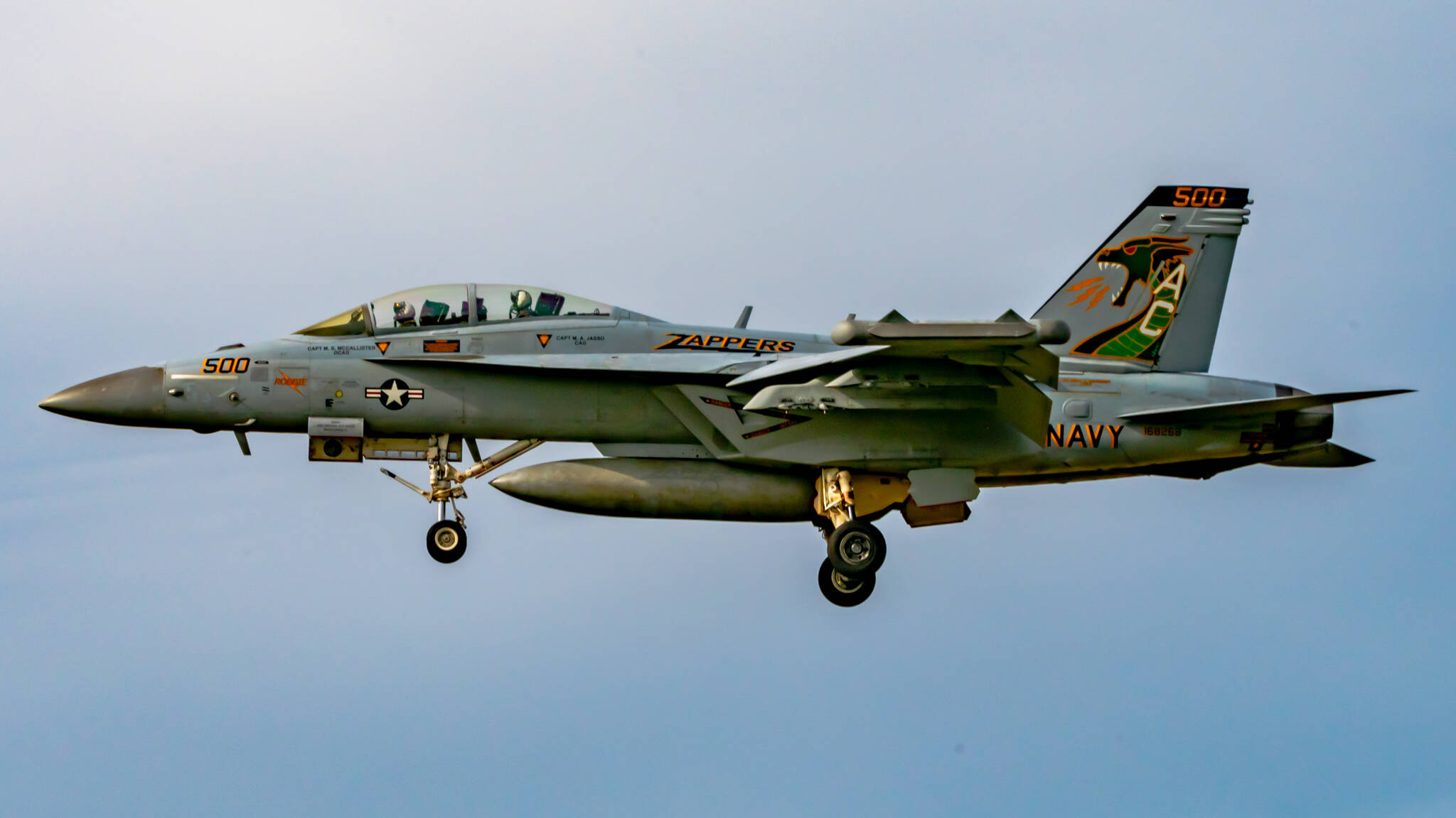 Joe A. Kunzler | Simple Flying
A Growler with VAQ-130 Zappers flies near OLF Coupeville.