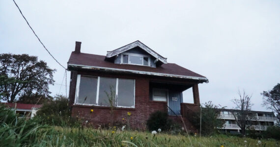 The empty house on Pioneer Way was built in 1925 by Otto Van Dyke, the builder of the Roller Barn, and was owned by the Maylor family for nearly a century.