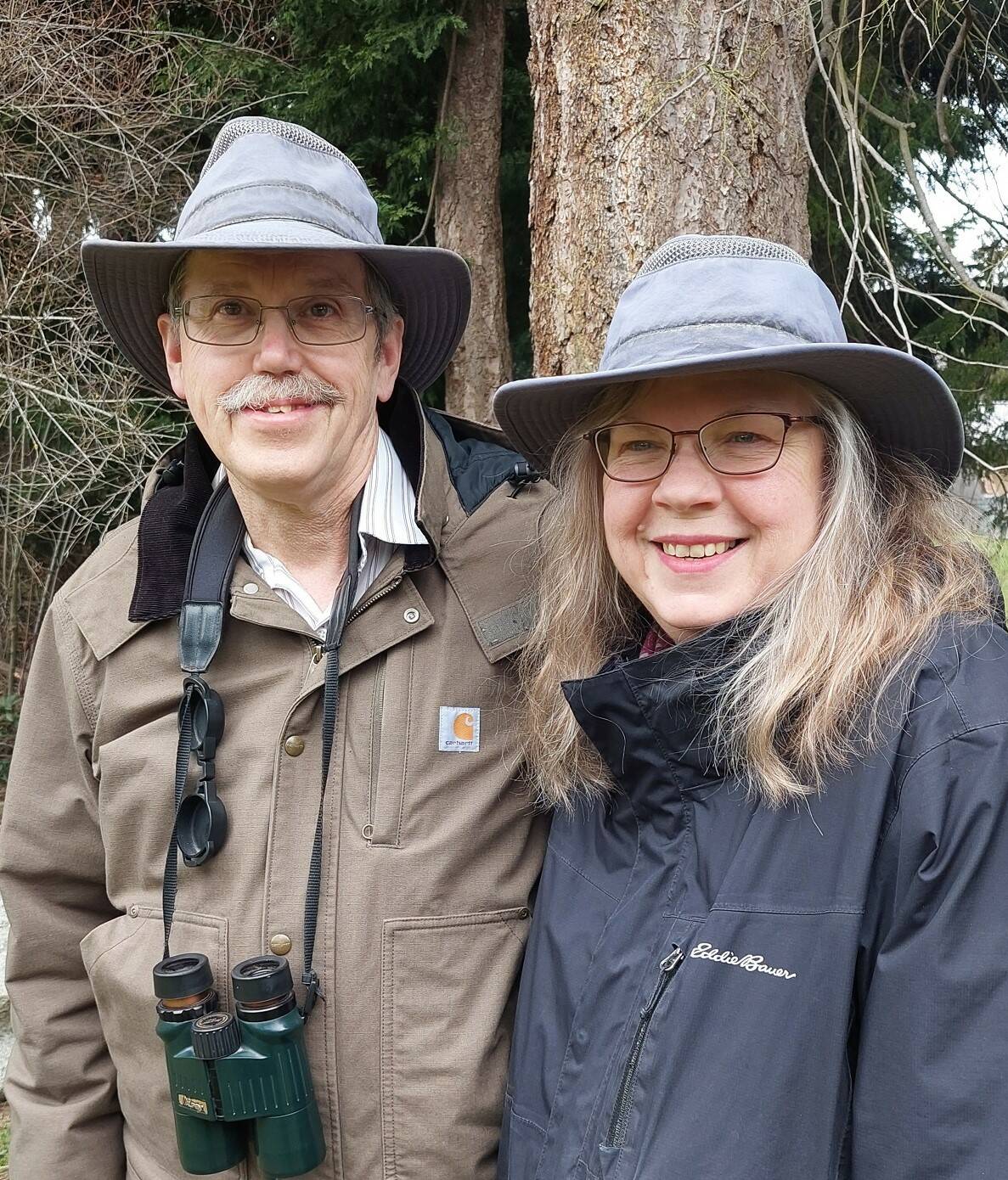 (Photo by Beth Stephens)
Steve and Martha Ellis stand near a Whidbey forest.