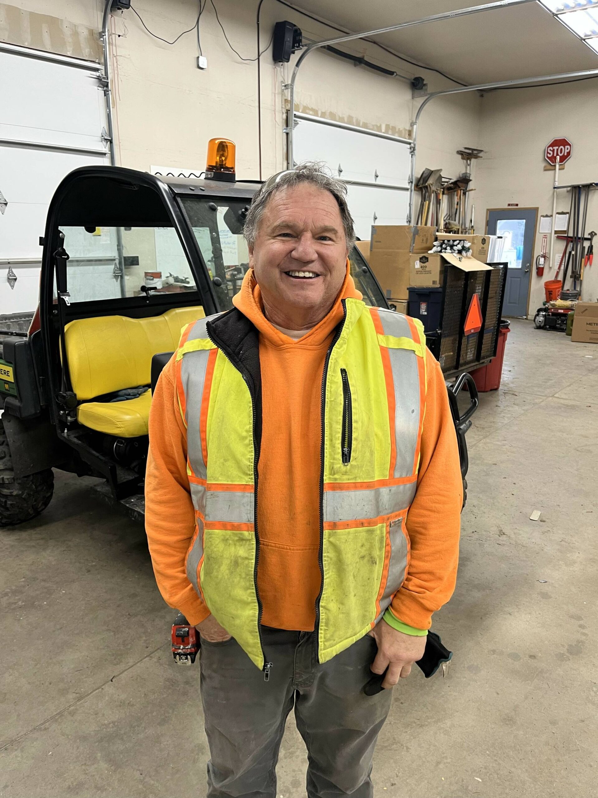 (Photo provided)
Tim Nettlebeck, the man who saved a neighbor’s life during a house fire last week, works as a maintenance worker for the Town of Coupeville. When he was younger, he served a few years as a volunteer firefighter.