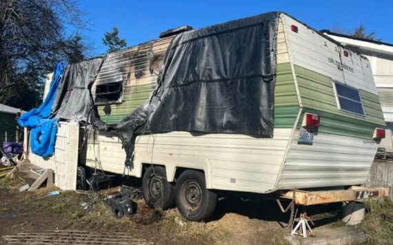 Photo provided 
A father and his two sons were uninjured in a fire that destroyed their RV.